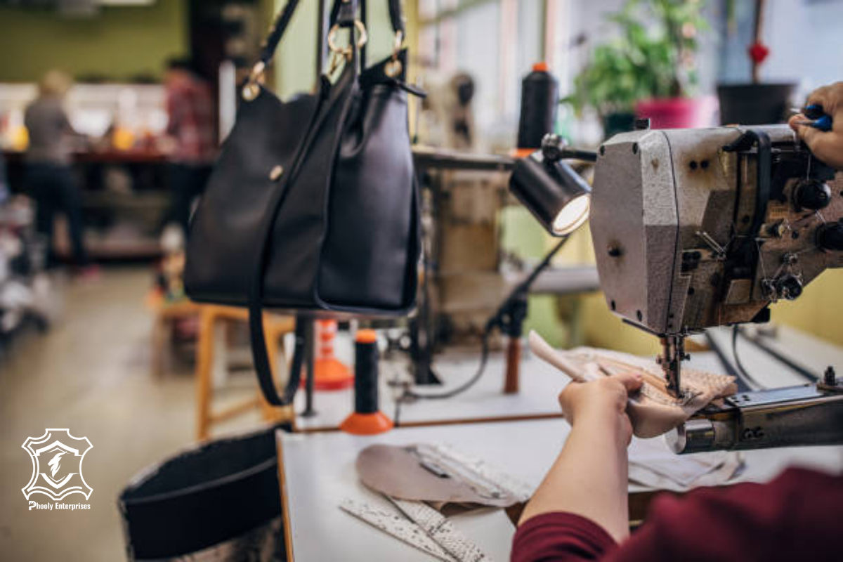 leather bag making