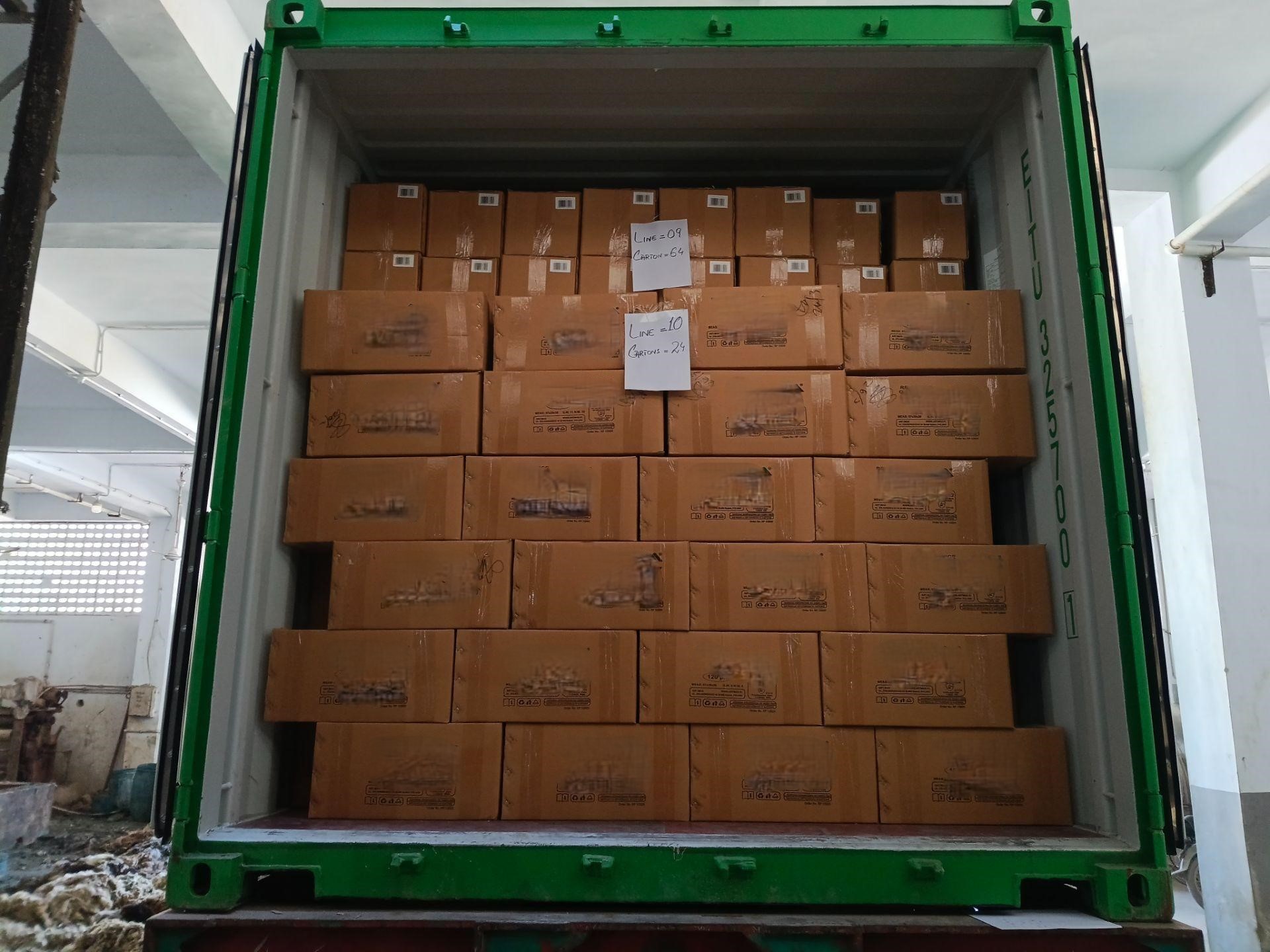 Loaded container